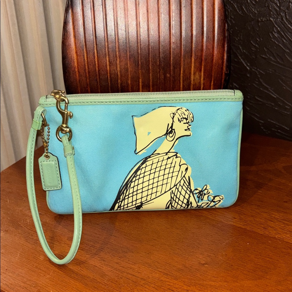 Bonnie Cashin sketch kiss lock wristlet, limited edition
